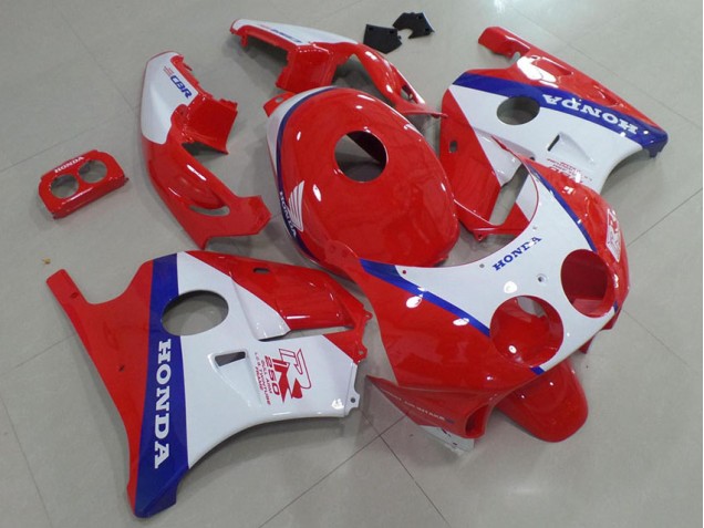 1991-1998 Blue Red White Honda CBR250RR MC22 Replacement Motorcycle Fairings UK Factory 1991-1998 Blue Red White Honda CBR250RR MC22 Replacement Motorcycle Fairings UK Factory