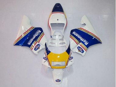 1994-1996 Yellow White Blue Honda NSR250 MC28 P4 Replacement Motorcycle Fairings UK Factory