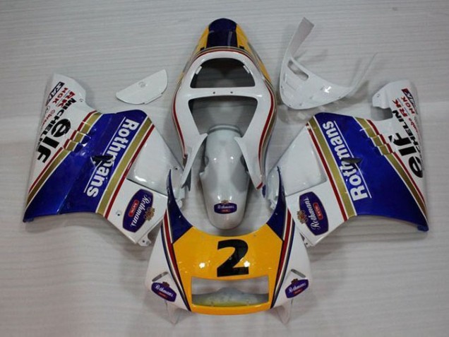 1994-1996 White Blue Yellow Honda NSR250 MC28 P4 Bike Fairing Kit UK Factory 1994-1996 White Blue Yellow Honda NSR250 MC28 P4 Bike Fairing Kit UK Factory