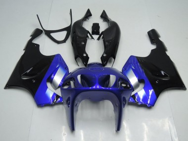 1996-2002 Blue and Black Kawasaki Ninja ZX7R Motorcycle Fairings MF3710 UK Factory