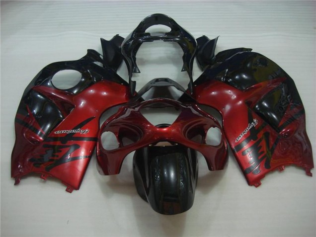 1996-2007 Red Black Suzuki GSXR 1300 Hayabusa Motorcycle Fairing Kit UK Factory 1996-2007 Red Black Suzuki GSXR 1300 Hayabusa Motorcycle Fairing Kit UK Factory