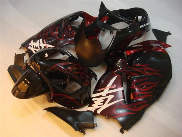 1996-2007 Black Red Flame Suzuki GSXR 1300 Hayabusa Motorbike Fairing UK Factory 1996-2007 Black Red Flame Suzuki GSXR 1300 Hayabusa Motorbike Fairing UK Factory