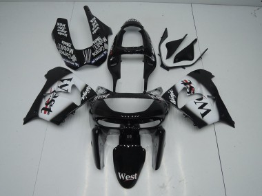 1998-1999 Black West Kawasaki Ninja ZX9R Motorcycle Fairings MF2150 UK Factory