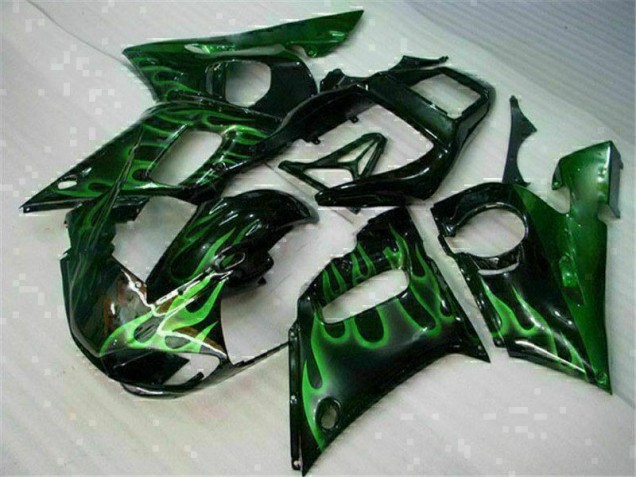1998-2002 Green Black Yamaha YZF R6 Motor Bike Fairings UK Factory 1998-2002 Green Black Yamaha YZF R6 Motor Bike Fairings UK Factory