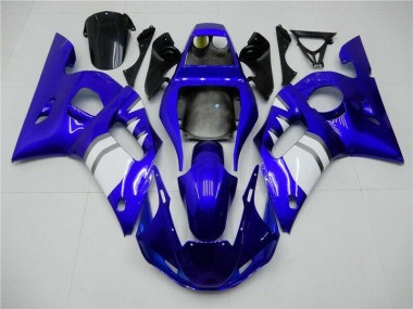 1998-2002 Blue White Yamaha YZF R6 Motorcycle Fairings Kits UK Factory