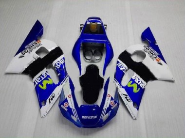 1998-2002 Blue Green White Yamaha YZF R6 Motorbike Fairing UK Factory