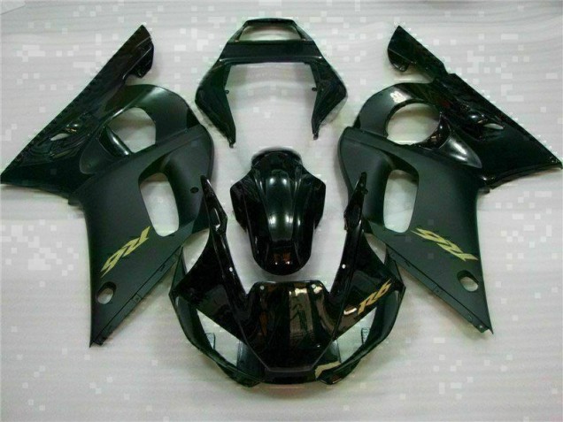 1998-2002 Black Yamaha YZF R6 Motorcycle Replacement Fairings UK Factory