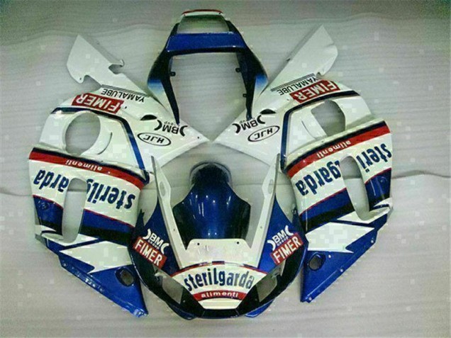 1998-2002 Blue White Yamaha YZF R6 Motorcycle Fairings Kit UK Factory 1998-2002 Blue White Yamaha YZF R6 Motorcycle Fairings Kit UK Factory