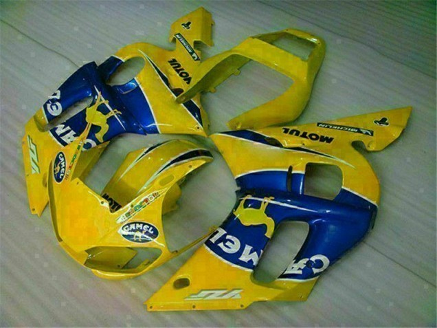1998-2002 Yellow Blue Yamaha YZF R6 Motorcycle Fairing Kit UK Factory 1998-2002 Yellow Blue Yamaha YZF R6 Motorcycle Fairing Kit UK Factory