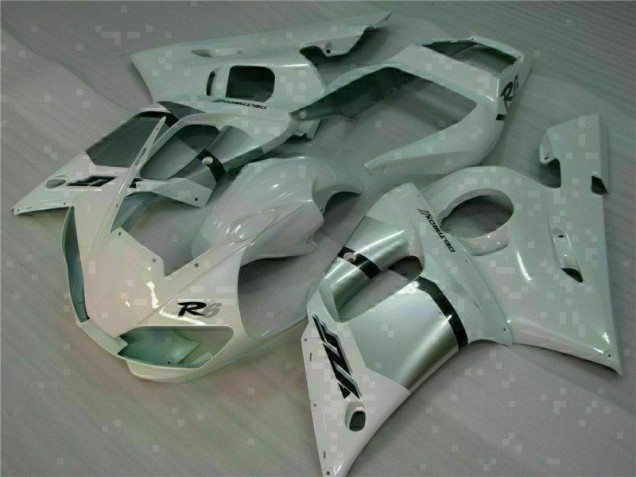 1998-2002 White Yamaha YZF R6 Motorbike Fairing UK Factory 1998-2002 White Yamaha YZF R6 Motorbike Fairing UK Factory