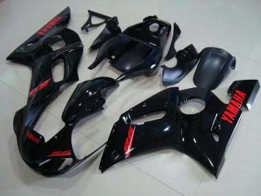 1998-2002 Glossy Black Red Decals Yamaha YZF R6 Motorbike Fairings UK Factory