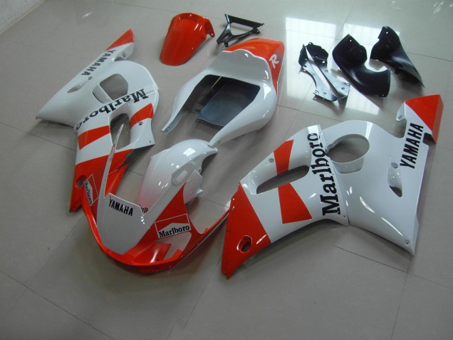 1998-2002 White Red Marlboro Yamaha YZF R6 Motorbike Fairing UK Factory 1998-2002 White Red Marlboro Yamaha YZF R6 Motorbike Fairing UK Factory