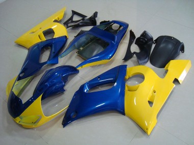 1998-2002 Yellow Blue Yamaha YZF R6 Motorcycle Fairings MF2355 UK Factory