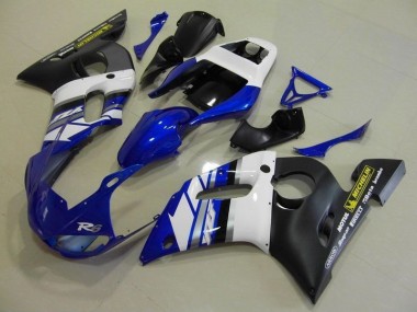 1998-2002 Blue White and Black Yamaha YZF R6 Motorcylce Fairings UK Factory
