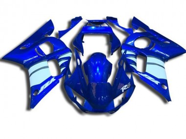 1998-2002 Blue and White Yamaha YZF R6 Motorbike Fairings UK Factory
