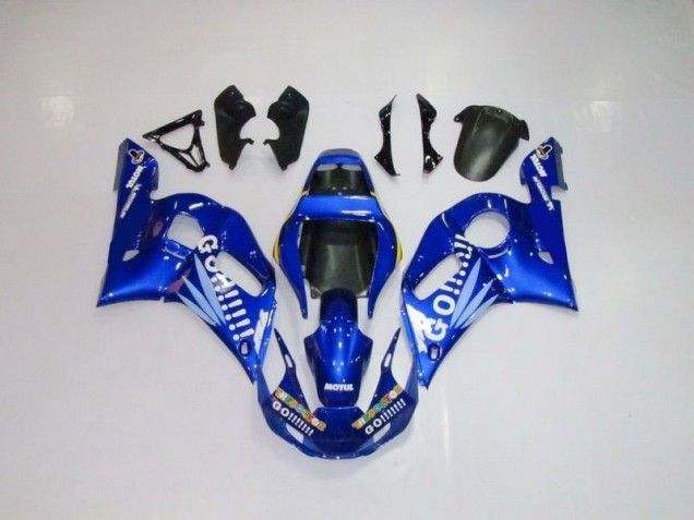1998-2002 Blue White Go Motul Yamaha YZF R6 Motorcycle Bodywork UK Factory 1998-2002 Blue White Go Motul Yamaha YZF R6 Motorcycle Bodywork UK Factory