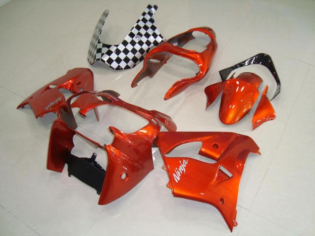 2000-2001 Orange Kawasaki ZX9R Motorbike Fairings UK Factory 2000-2001 Orange Kawasaki ZX9R Motorbike Fairings UK Factory
