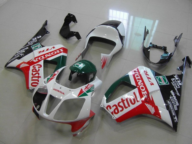 2000-2006 Castrol Honda VTR1000 Motorcycle Fairings Kit UK Factory 2000-2006 Castrol Honda VTR1000 Motorcycle Fairings Kit UK Factory