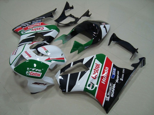 2000-2006 Castrol Honda VTR1000 Motorcycle Fairing Kit UK Factory 2000-2006 Castrol Honda VTR1000 Motorcycle Fairing Kit UK Factory