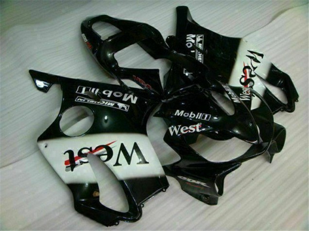 2001-2003 White Black West Honda CBR600 F4i Bike Fairings UK Factory 2001-2003 White Black West Honda CBR600 F4i Bike Fairings UK Factory