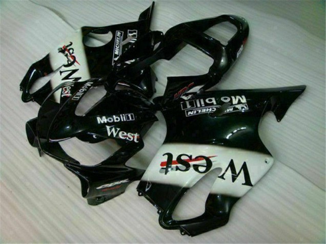 2001-2003 White Black West Honda CBR600 F4i Bike Fairings UK Factory 2001-2003 White Black West Honda CBR600 F4i Bike Fairings UK Factory