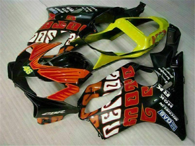 2001-2003 Orange Black Honda CBR600 F4i Replacement Motorcycle Fairings UK Factory 2001-2003 Orange Black Honda CBR600 F4i Replacement Motorcycle Fairings UK Factory