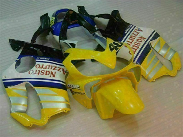 2001-2003 Yellow Silver Nastro Azzurro Honda CBR600 F4i Motorcylce Fairings UK Factory 2001-2003 Yellow Silver Nastro Azzurro Honda CBR600 F4i Motorcylce Fairings UK Factory