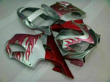 2001-2003 Red Flame Silver Honda CBR600 F4i Motorcycle Fairings MF1512 UK Factory