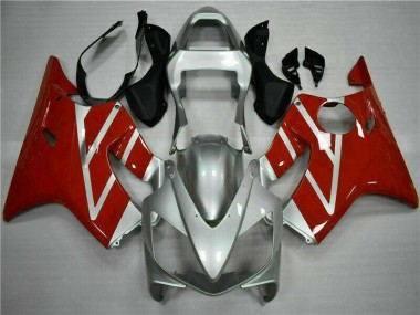 2001-2003 Red Silver Honda CBR600 F4i Motorcycle Fairings MF1521 UK Factory