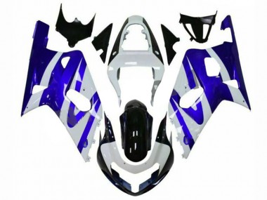 2001-2003 Blue White Suzuki GSXR 600/750 Motorcylce Fairings UK Factory