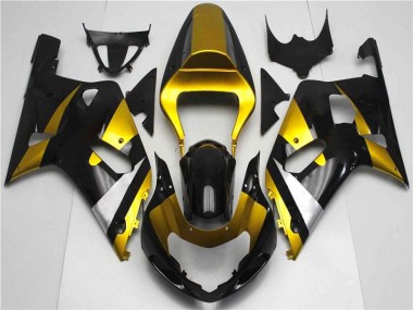 2001-2003 Gold Black Suzuki GSXR 600/750 Bike Fairing UK Factory