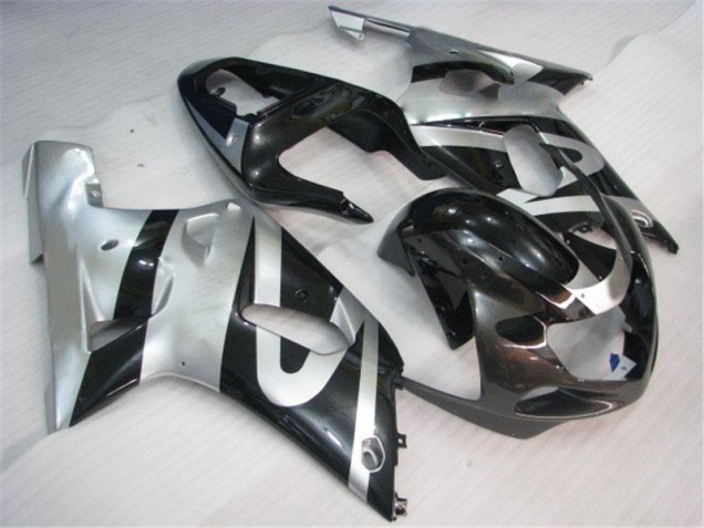 2001-2003 Silver Black Suzuki GSXR 600/750 Bike Fairings UK Factory 2001-2003 Silver Black Suzuki GSXR 600/750 Bike Fairings UK Factory