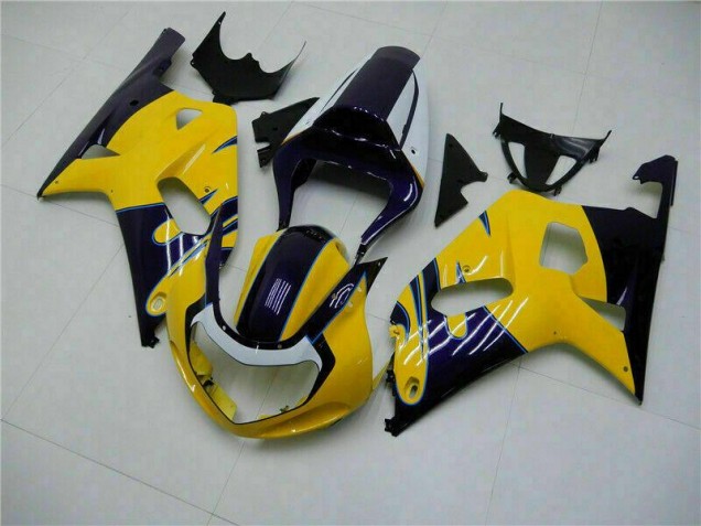 2001-2003 Yellow Suzuki GSXR 600/750 Bike Fairings UK Factory 2001-2003 Yellow Suzuki GSXR 600/750 Bike Fairings UK Factory