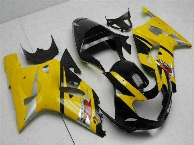 2001-2003 Yellow Suzuki GSXR 600/750 Replacement Motorcycle Fairings UK Factory 2001-2003 Yellow Suzuki GSXR 600/750 Replacement Motorcycle Fairings UK Factory