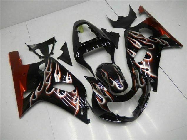 2001-2003 Black Suzuki GSXR 600/750 Motorcycle Bodywork UK Factory 2001-2003 Black Suzuki GSXR 600/750 Motorcycle Bodywork UK Factory