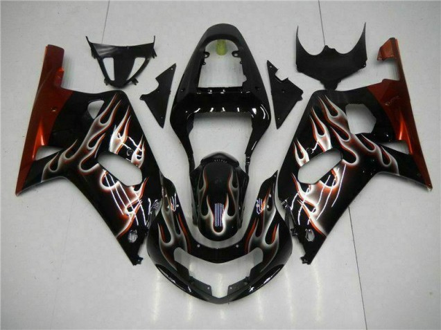 2001-2003 Black Suzuki GSXR 600/750 Motorcycle Bodywork UK Factory 2001-2003 Black Suzuki GSXR 600/750 Motorcycle Bodywork UK Factory