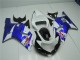 2001-2003 White Blue Suzuki GSXR 600/750 Motorcycle Fairings Kit UK Factory 2001-2003 White Blue Suzuki GSXR 600/750 Motorcycle Fairings Kit UK Factory