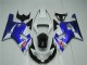 2001-2003 White Blue Suzuki GSXR 600/750 Motorcycle Fairings Kit UK Factory 2001-2003 White Blue Suzuki GSXR 600/750 Motorcycle Fairings Kit UK Factory
