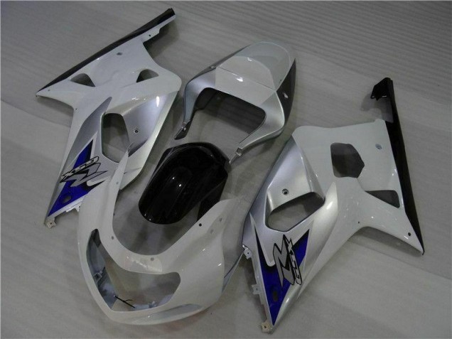 2001-2003 White Silver Suzuki GSXR 600/750 Bike Fairings UK Factory 2001-2003 White Silver Suzuki GSXR 600/750 Bike Fairings UK Factory