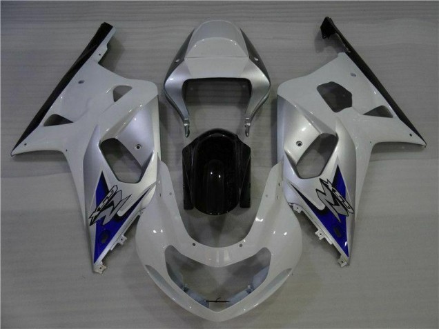 2001-2003 White Silver Suzuki GSXR 600/750 Bike Fairings UK Factory 2001-2003 White Silver Suzuki GSXR 600/750 Bike Fairings UK Factory