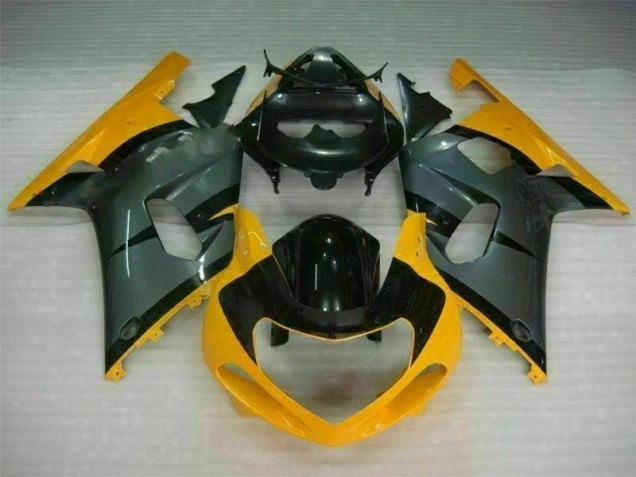 2001-2003 Black Yellow Suzuki GSXR 600/750 Bike Fairing UK Factory 2001-2003 Black Yellow Suzuki GSXR 600/750 Bike Fairing UK Factory