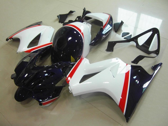 2002-2013 White Dark Blue Honda VFR800 Motorbike Fairing UK Factory 2002-2013 White Dark Blue Honda VFR800 Motorbike Fairing UK Factory