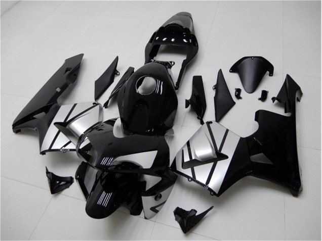 2003-2004 Black Silver Honda CBR600RR Bike Fairing UK Factory 2003-2004 Black Silver Honda CBR600RR Bike Fairing UK Factory