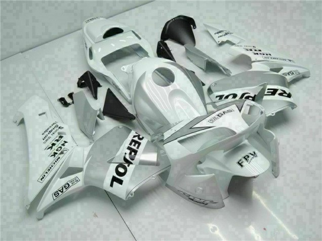 2003-2004 White Silver Repsol Honda CBR600RR Replacement Fairings UK Factory 2003-2004 White Silver Repsol Honda CBR600RR Replacement Fairings UK Factory
