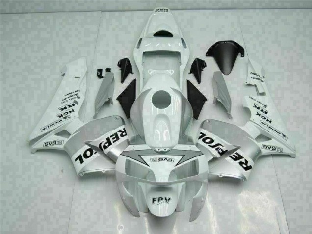 2003-2004 White Silver Repsol Honda CBR600RR Replacement Fairings UK Factory 2003-2004 White Silver Repsol Honda CBR600RR Replacement Fairings UK Factory