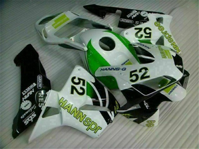 2003-2004 Green White Black Honda CBR600RR Bike Fairing Kit UK Factory 2003-2004 Green White Black Honda CBR600RR Bike Fairing Kit UK Factory
