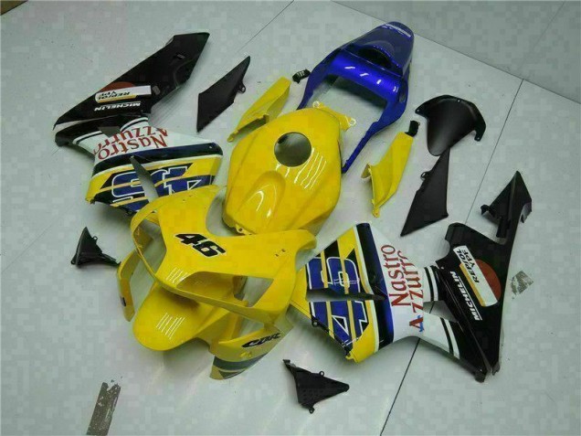 2003-2004 Yellow Honda CBR600RR Motorcyle Fairings UK Factory 2003-2004 Yellow Honda CBR600RR Motorcyle Fairings UK Factory