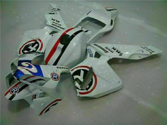 2003-2004 White Blue R 2 Honda CBR600RR Motorcycle Fairings UK Factory 2003-2004 White Blue R 2 Honda CBR600RR Motorcycle Fairings UK Factory