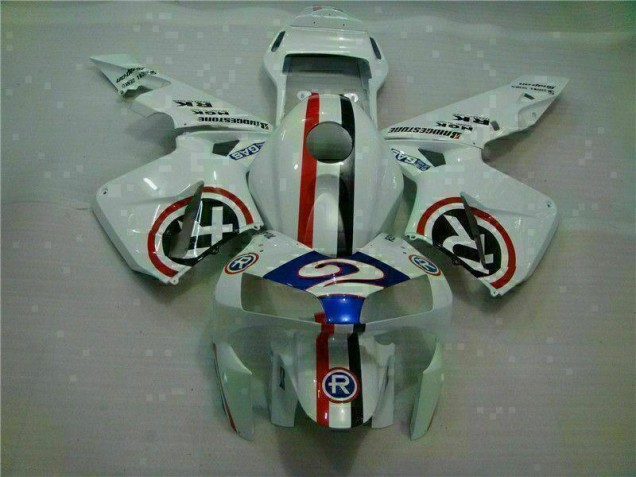 2003-2004 White Blue R 2 Honda CBR600RR Motorcycle Fairings UK Factory 2003-2004 White Blue R 2 Honda CBR600RR Motorcycle Fairings UK Factory
