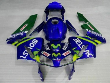 2003-2004 Blue Green Movistar Castrol Honda CBR600RR Motorbike Fairing UK Factory
